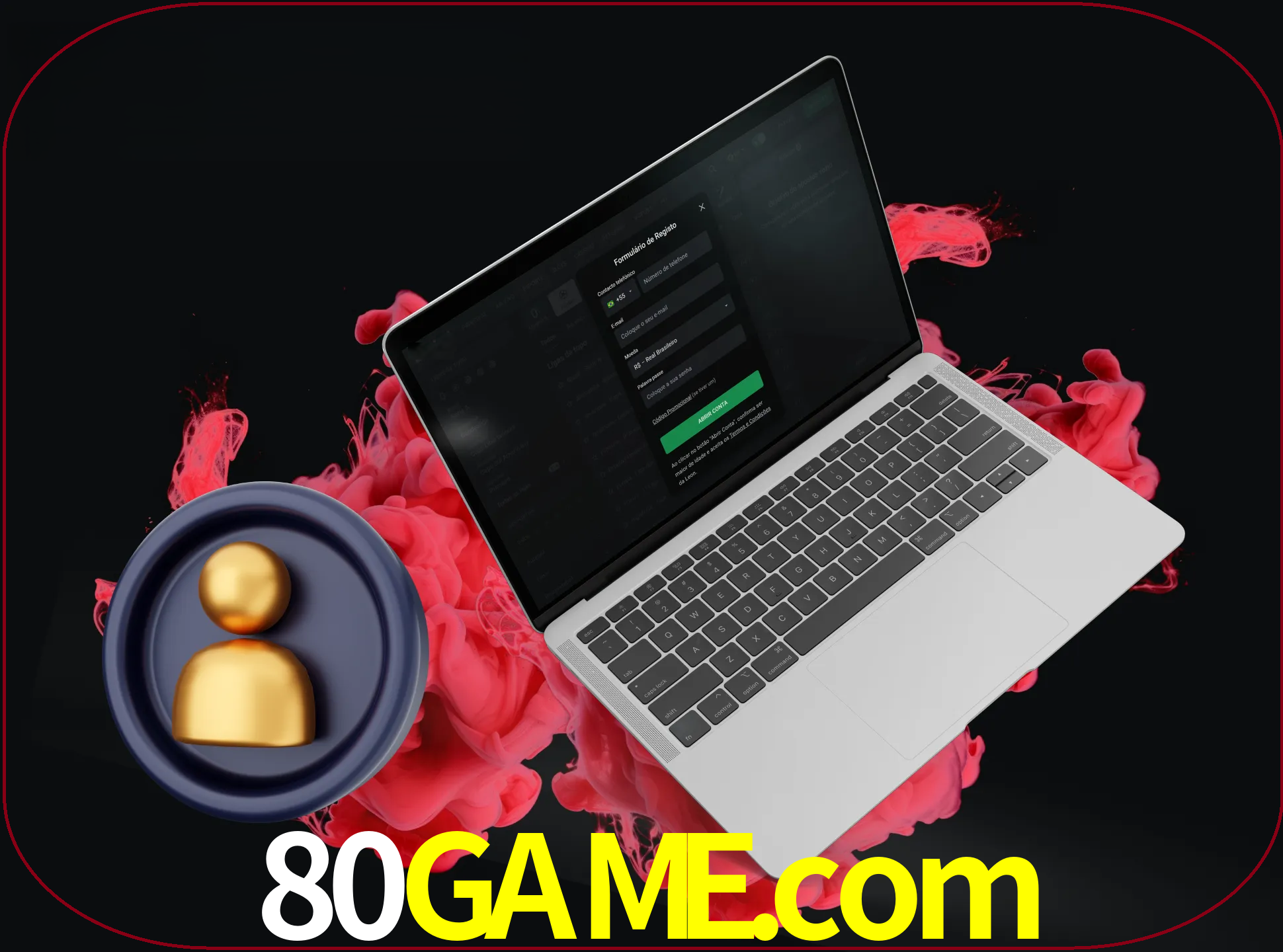 No cabeçalho do site 80game, clique no botão que o levará a um formulário especial onde terá de introduzir as suas informações actuais.