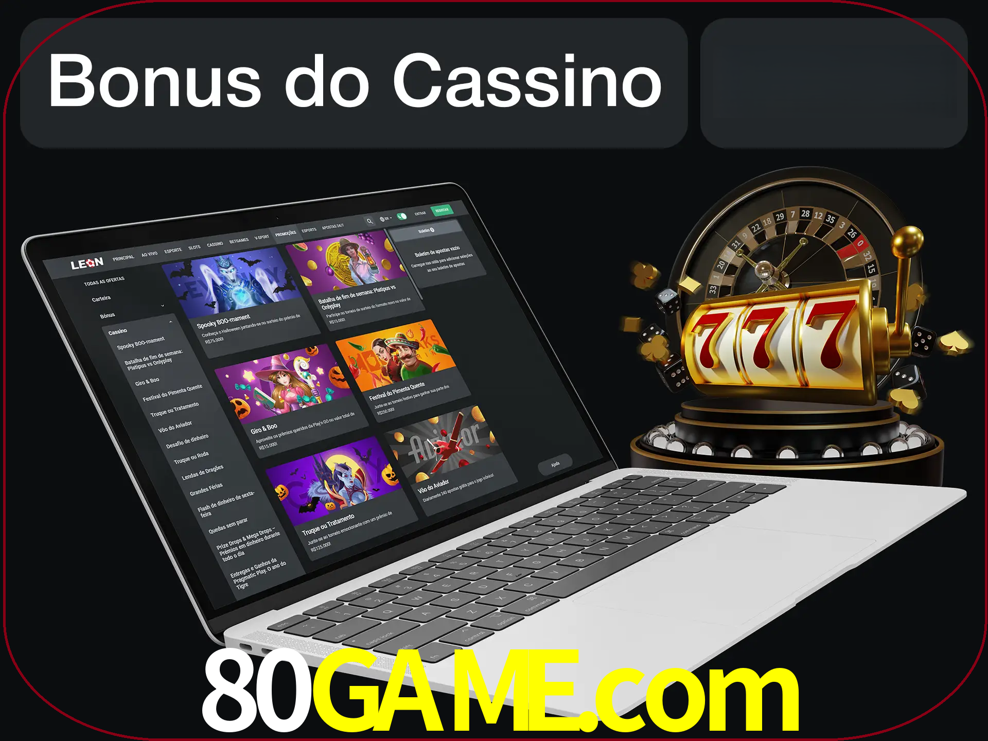 Use o bônus do cassino para começar melhor.