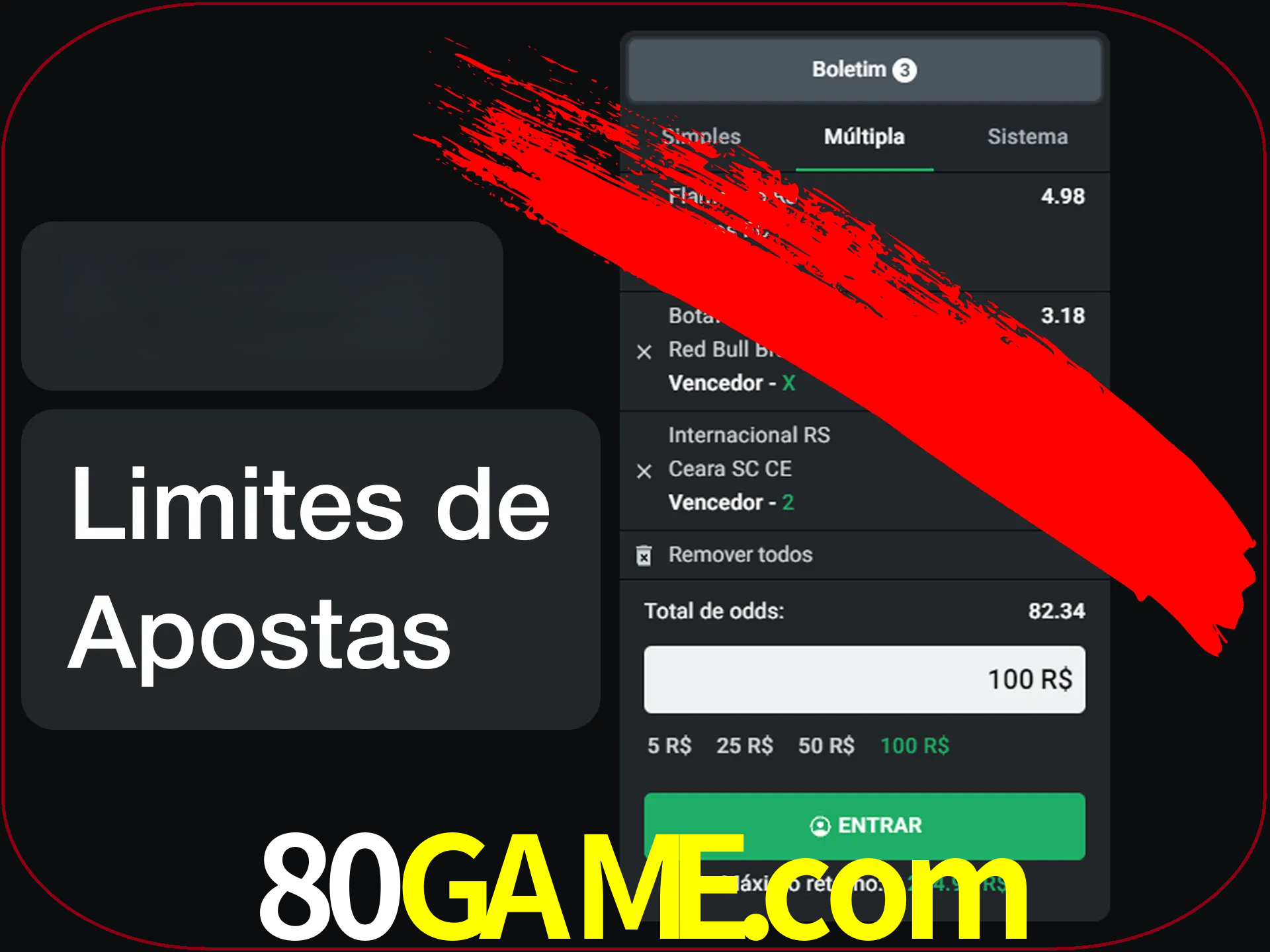 Não faça apostas loucas.