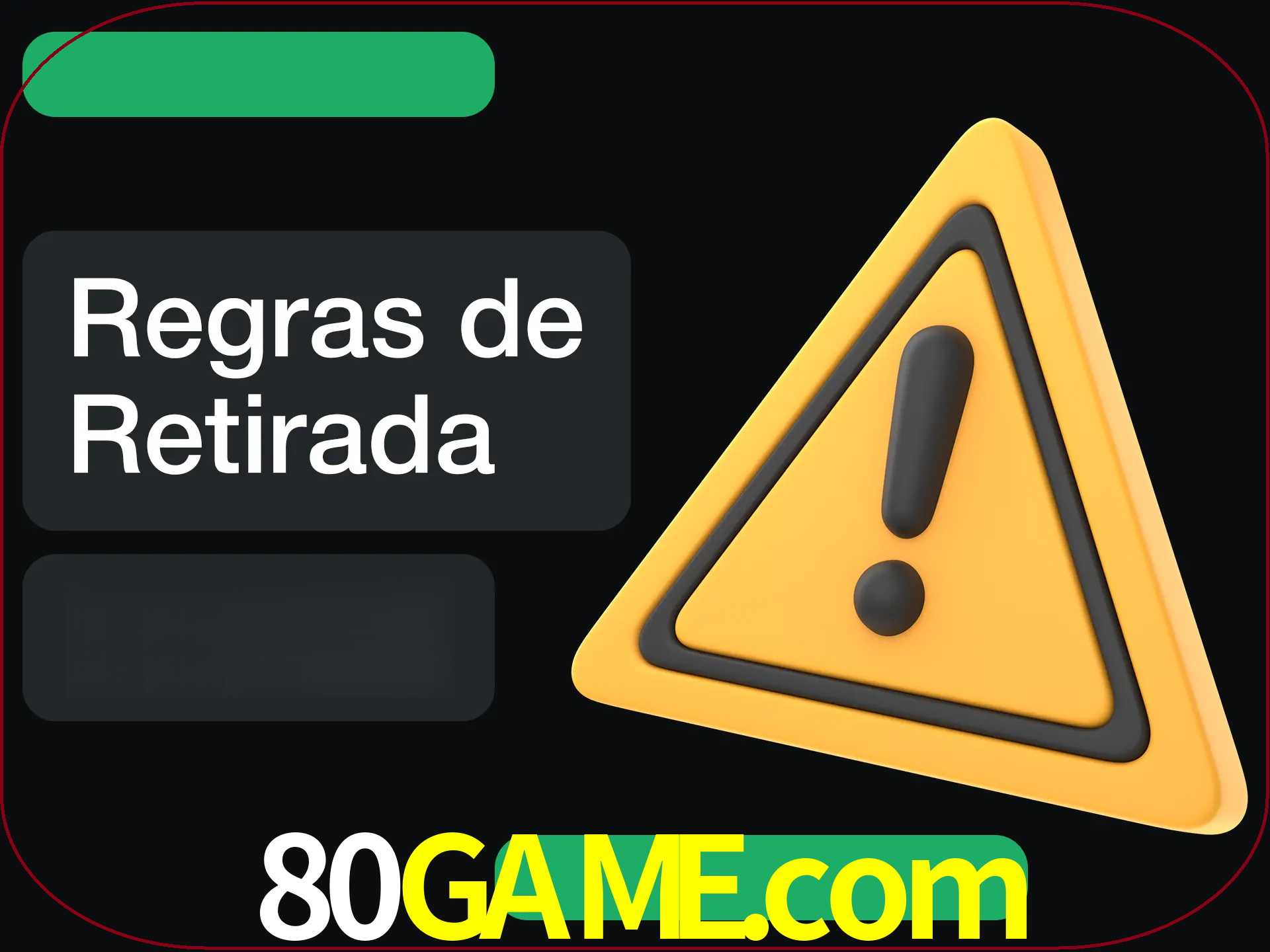 Leia as regras antes de fazer primeiro comdawal.